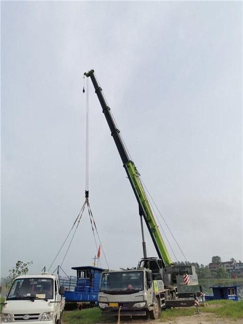 舞阳县桥梁建设吊装案例